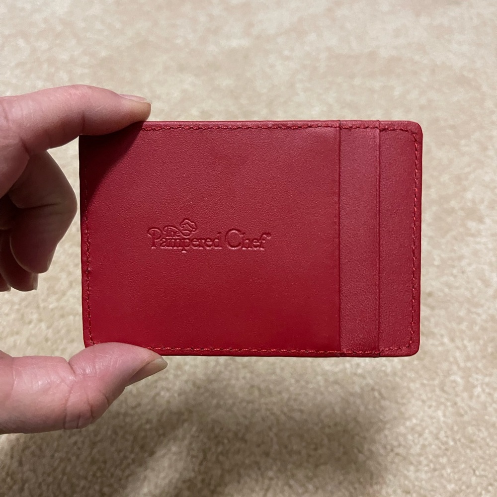 The Pampered Chef card holder